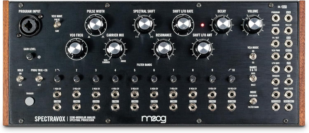 Напівмодульний аналоговий спектральний процесор MOOG Spectravox | Аналоговий вокодер, 10 CV-фільтрів, VCO, LFO, Eurorack, вихід Київ - фото 3