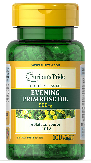 Олія вечірньої примули (Evening primrose oil) 500 мг 100 капсул Київ - фото 1