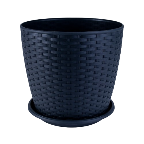 Вазон Ротанг з підставкою 12*11см граніт Алеана Житомир - изображение 3