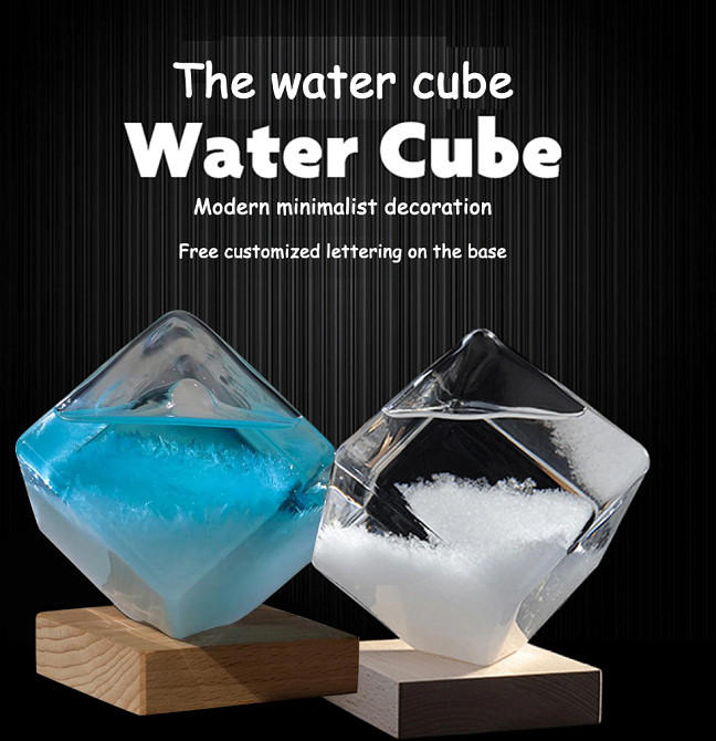 Барометр Штормгласс Куб Голубой, Storm glass Кременчуг - изображение 1