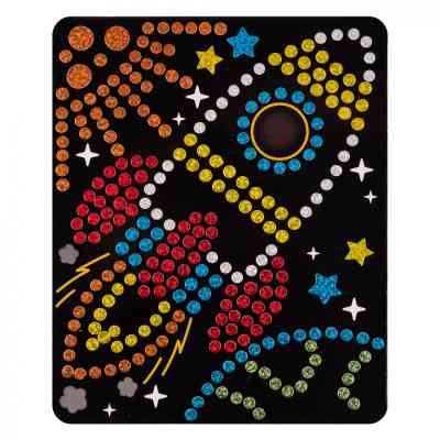 Набор для творчества 1 вересня Ракета Аппликация с 3D голографическими стикерами (954570) Винница