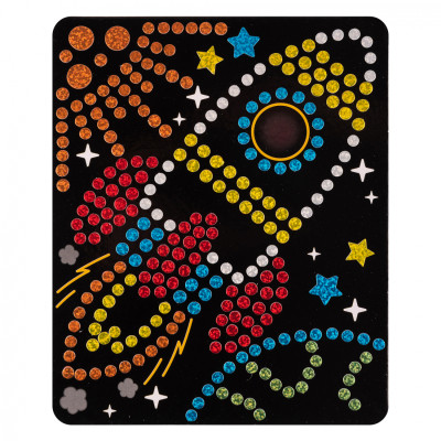 Набор для творчества 1 вересня Ракета Аппликация с 3D голографическими стикерами (954570) Винница - изображение 3