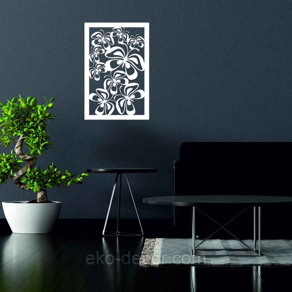 Декоративне настінне 3D Панно «Метелики» Декор на стіну з об'ємом Київ - фото 2