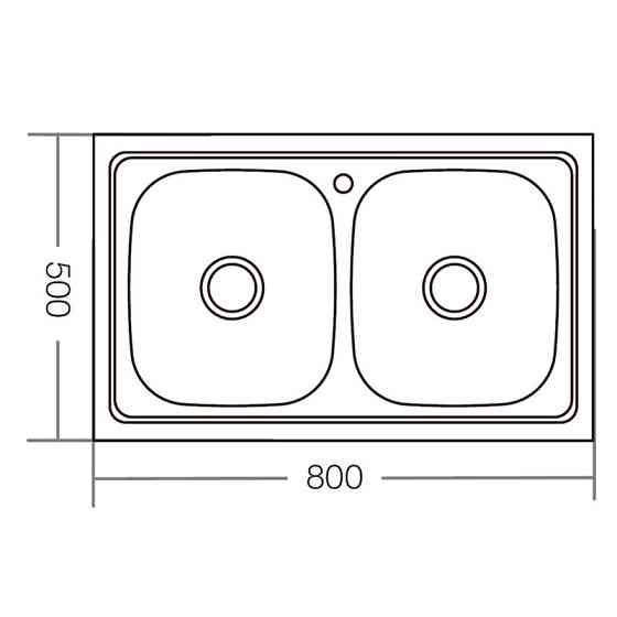 Мийка кухонна ZERIX Z8050D-08-180E    ( ZM0569 ) 24400 Харків