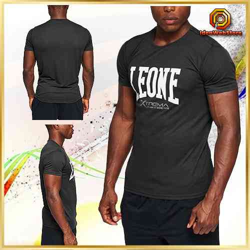 Футболка Leone Logo Black чоловіча розмір M чорна 100% поліестер для щоденного   використання Київ