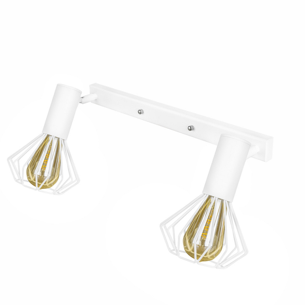 Светильник на планке с поворотними плафонами 2-Е27 Diadem NL 22151-2W белый Киев - изображение 3