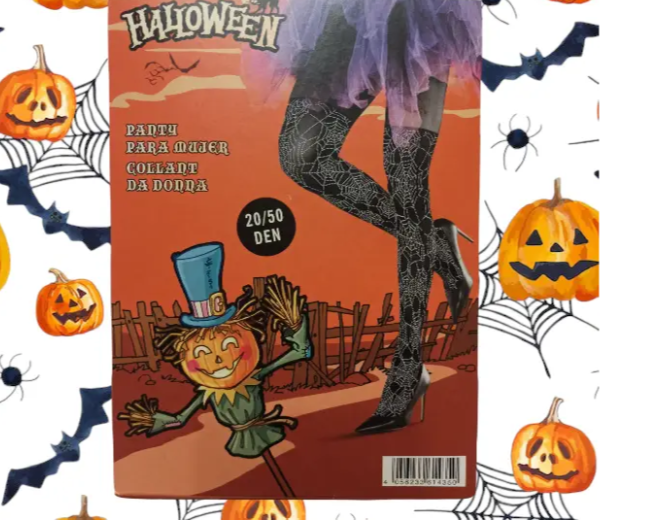 Колготки на Хэллоуин с паутиной 20-50 den черно-белый М Киев - изображение 1