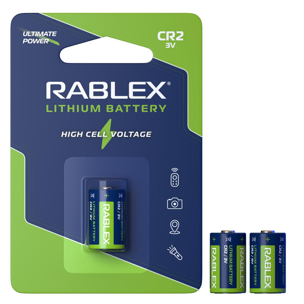 Батарейка Rablex CR2, 3V 1 шт. на блістері Дніпро - фото 1
