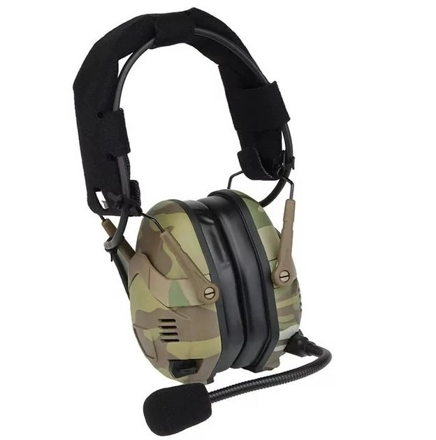 Тактичні активні навушники Wosport HD-16 Гарнітура з шумопоглинанням + Bluetooth (Мультикам) Вінниця - фото 5