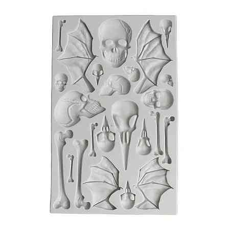 Молд силиконовый Скелет 125 на 197 мм серый Киев