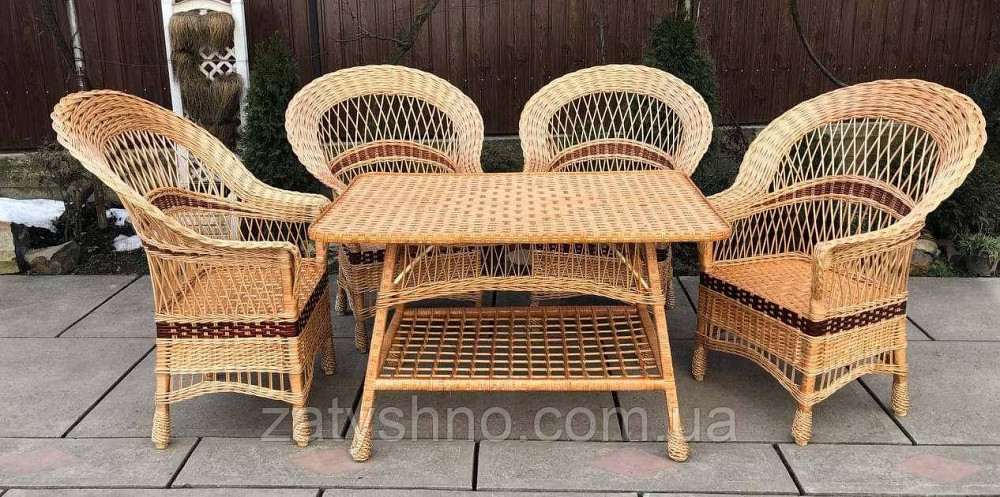 Затишні плетені меблі для дачі та саду Київ - фото 8