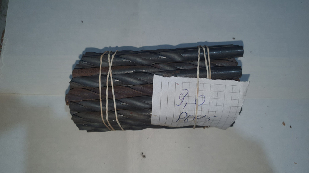 Свердло з циліндричним хвостовиком 9.0 мм. Р6М5. СССР. Харків - фото 1