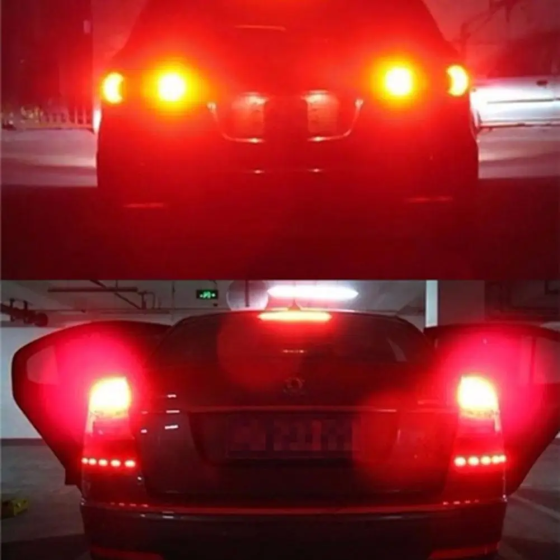 LED лампа 1156 BA15S P21W для авто з 33 SMD 5630 червоного світіння в стоп-сигнал і габаритні вогні Київ