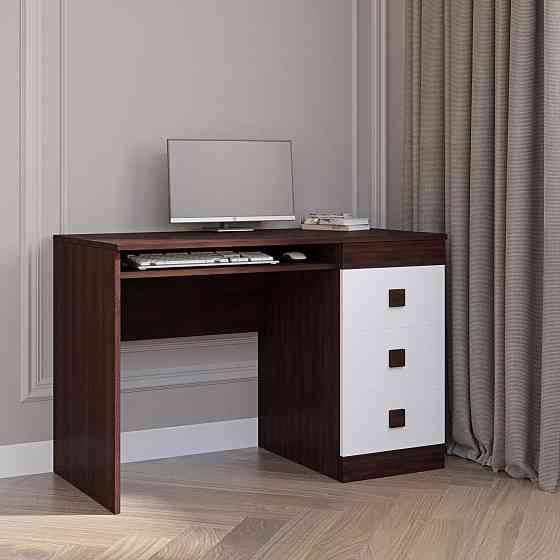 Стіл письмовий Еверест Соната венге темний + білий (DTM-2176) Львів