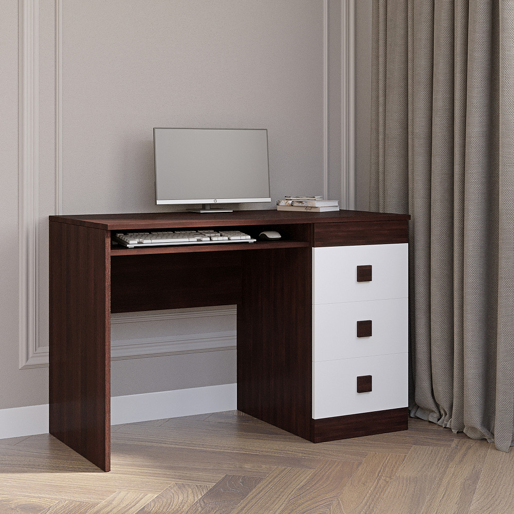 Стол письменный Эверест Соната венге темный + белый (DTM-2176) Львов - изображение 2