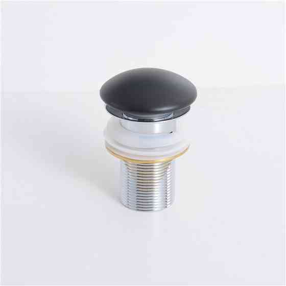 Донний клапан для раковини Mixxus POP-UP-09 BLACK 1 1/4" автомат CLICK-CLACK без переливу (AC3568) Київ