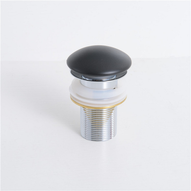 Донний клапан для раковини Mixxus POP-UP-09 BLACK 1 1/4" автомат CLICK-CLACK без переливу (AC3568) Київ - фото 2