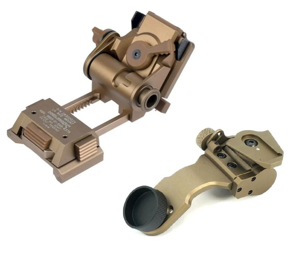 Комплект кріплень Sotac NVG Wilcox L4G24 + J-Arm (метал) для приладу нічного бачення PVS-14 на шолом Койот Київ - фото 1