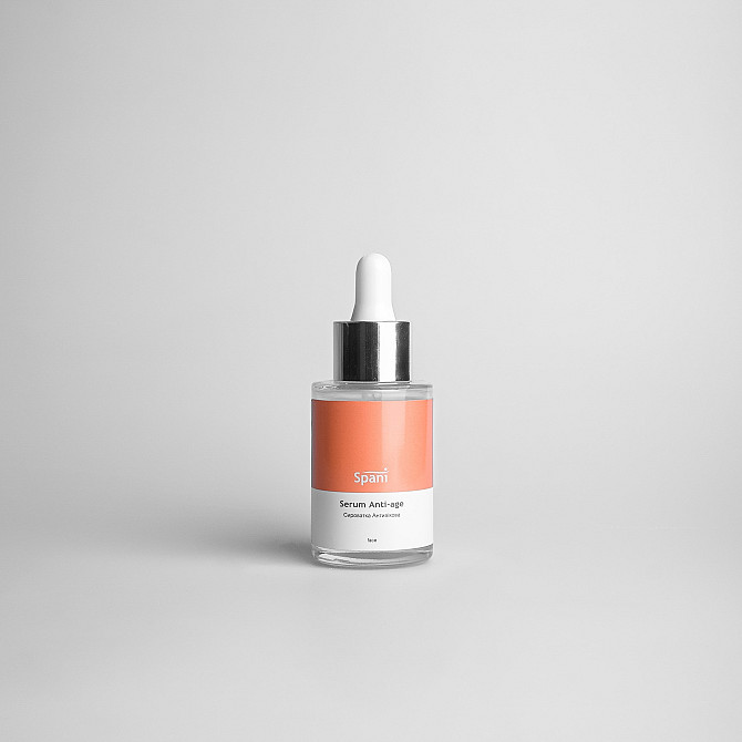 Антивозрастная сыворотка с экстрактом ламинарии и гиалуроновой кислотой Serum Anti-age Spani 30 мл Винница - изображение 2