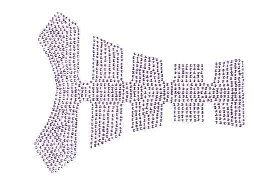 Наклейка на бак (20x16см, стразы светло-фиолетовые) Мукачево