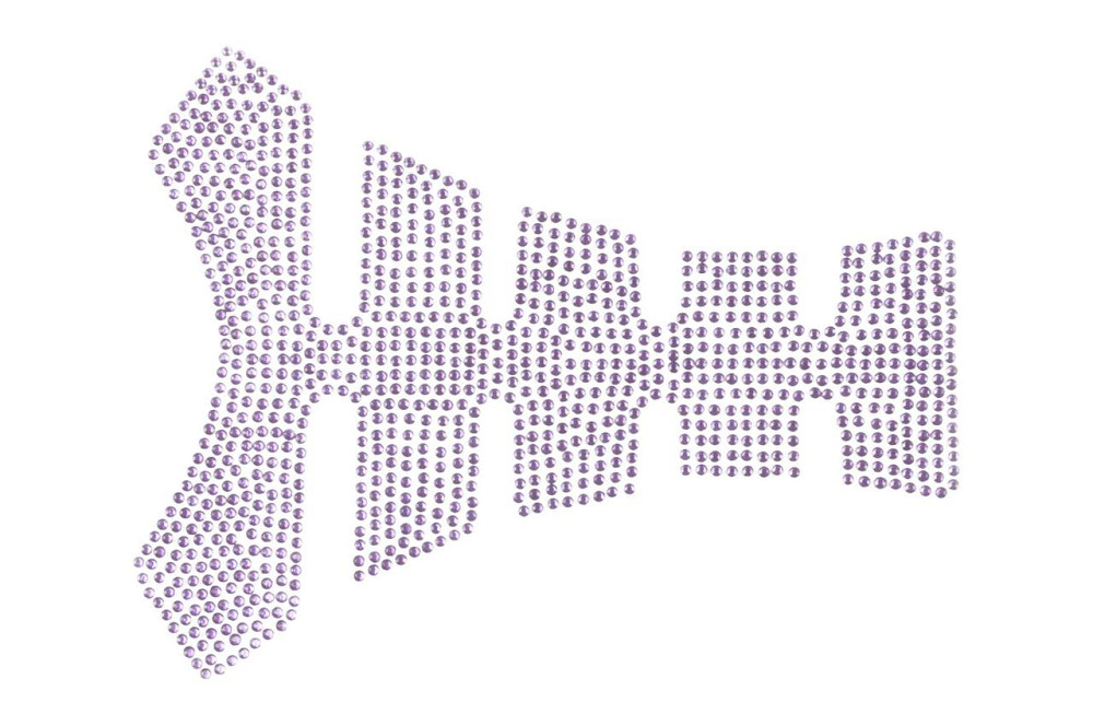 Наклейка на бак (20x16см, стразы светло-фиолетовые) Мукачево - изображение 1