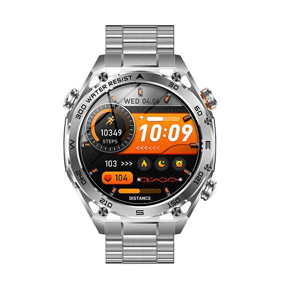 Розумний смарт-годинник Smart Flash Steel Silver (2 ремінці) Вінниця