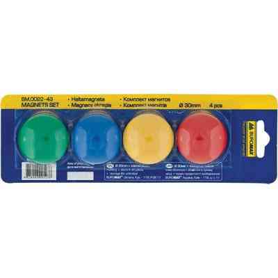 Магніт Buromax 30mm, set 4pcs, blister (BM.0022-43) Вінниця