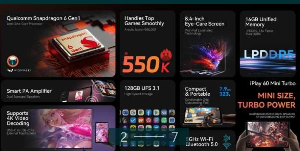 Планшет iPlay Turbo як Legion Tab Lenovo для PUBG CoD Genshin Київ - фото 6