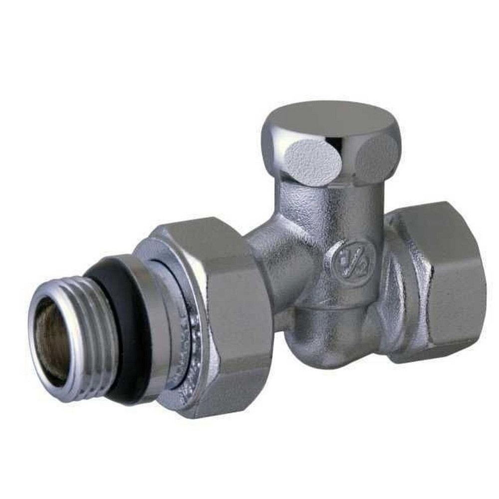 Кран радиаторный прямой SOLOMON 1/2″ с резиновым уплотнителем 161405 под ключ (000015232) Киев - изображение 3