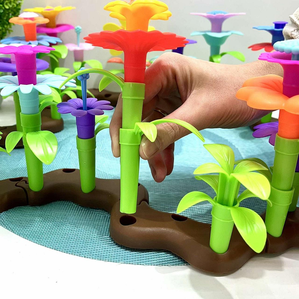 Конструктор Квітковий сад різнокольоровий 156 деталей (MY 7168) Чернігів - фото 3