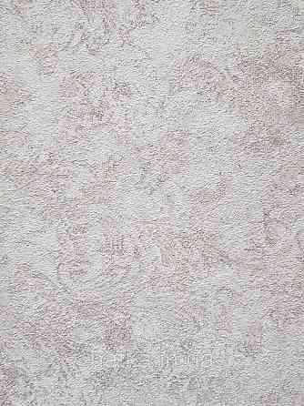 Шпалери вінілові на флізеліні гарячого тиснення DU&KA 1.06х10 вензель основа під штукатурку сірі коричневі Київ