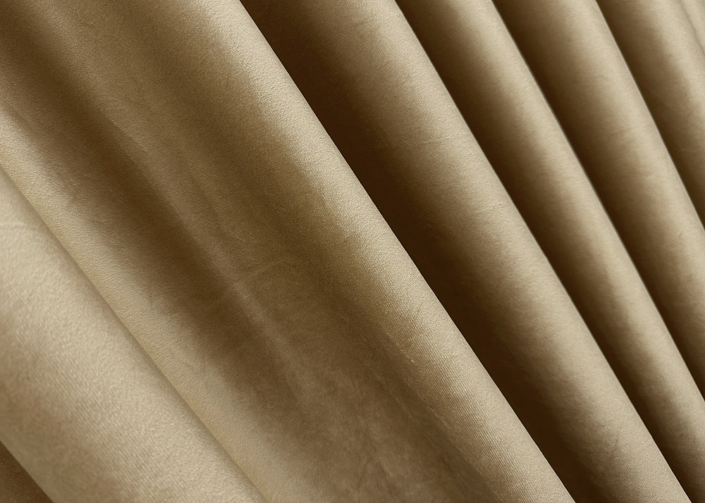 Комплект готових штор VR-Textil Оксамит (бархат) № 1654ш Карамельний 150х290 см 2 шт (33-0498) Київ - фото 6
