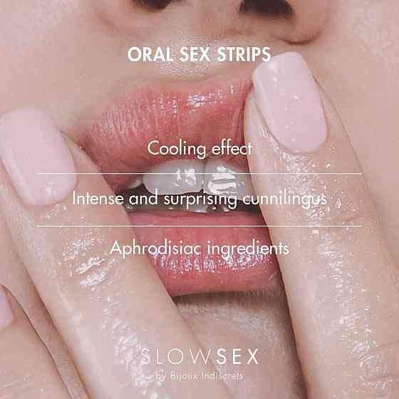 Полоски для орального секса Bijoux Indiscrets Slow Sex Oral sex strips Sex Aura Киев