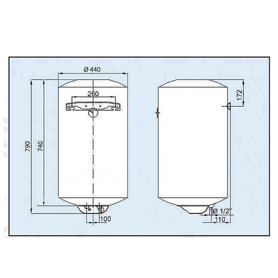 Водонагрівач LEOV LV Dry  80 l сухий тен (80L D) Тернопіль