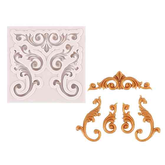 Молд силиконовый Абстракция 56 мм серый Киев