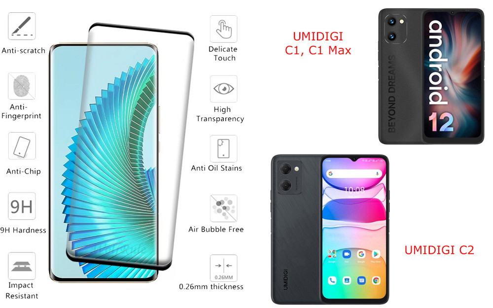 Захисне скло HyperGlass Pro для UMIDIGI G1, G1 Max, G2 – максимальна чутливість та захист Київ - фото 2