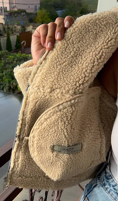 Дублянка жіноча Aftf Basic 265 коротка ремінь блискавка з хутром екошкіра коричнева, коричневий, S Київ - фото 15