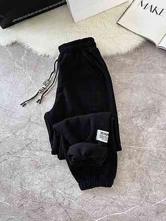 Жіночі базові теплі штани на флісі Чорний, 46/48 Одеса