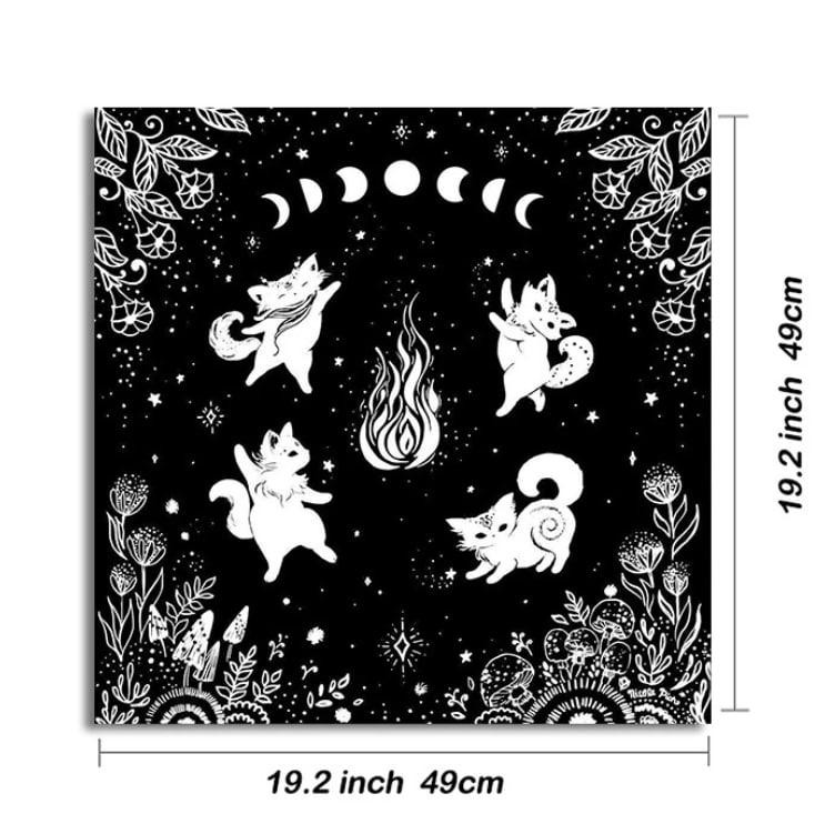 Алтарная скатерть для карт Таро и Рун. Скатерть для гадания 49*49 см. Скатерть со звездным небом и к Киев - изображение 3