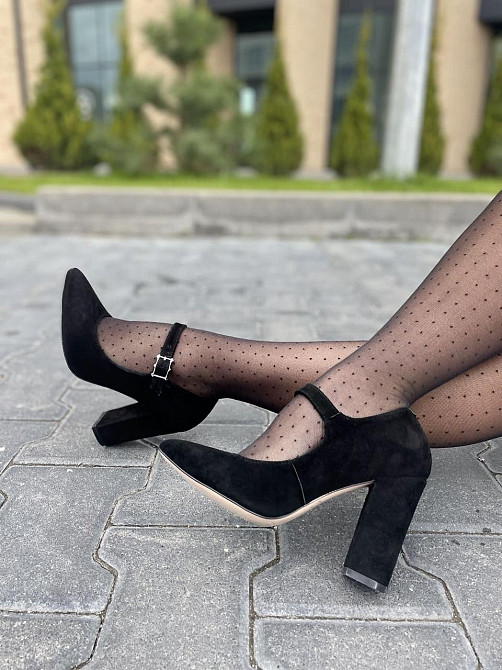 Туфлі жіночі SEE SEVEN чорні натуральна замша каблук 10 см (283/9535) 35р.36р.37р.38р. Коломыя - изображение 10