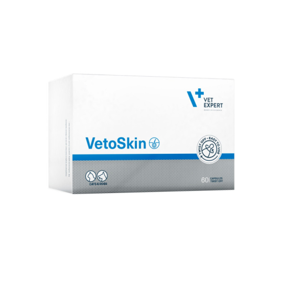 Добавка для собак і котів для шкіри та шерсті VetExpert VetoSkin (ВетЕксперт ВетоСкін) Запоріжжя