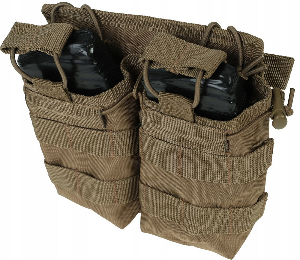 Тактический двойной Подсумок под магазины АК/М4/М16 с системой Molle Mil-Tec от Sturm (13497019) Coyote Нововолынск - изображение 9