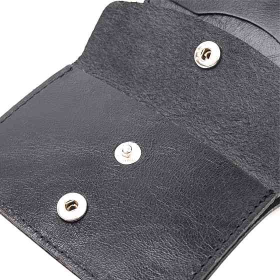 Небольшое кожаное портмоне для мужчин Черный (SHVIGEL) Киев