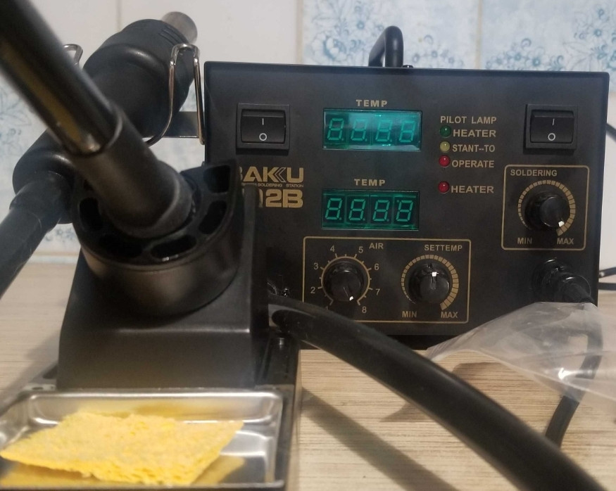 Паяльная станция BAKU 702B термовоздушная фен+паяльник . Харьков - изображение 2