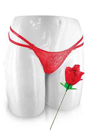 Кружевные трусики в виде розы Fun Novelties Rose You Red Sex Aura Киев