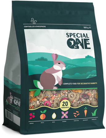 Полнорационный корм Спешиал Ван Special One для декоративных кроликов, 500 г Винница