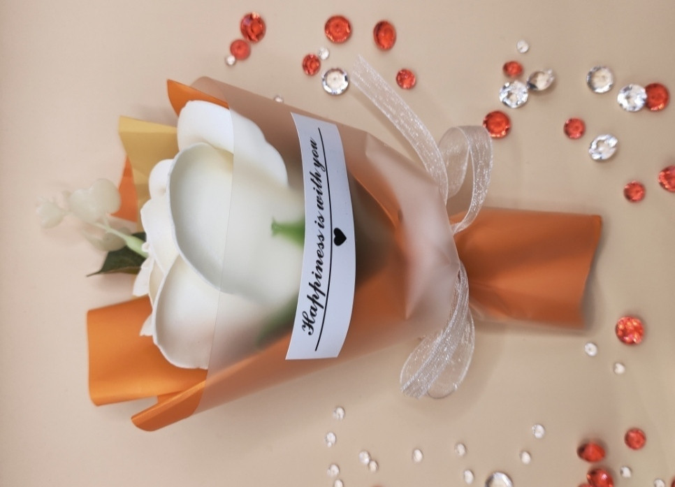 Мило-букет "Троянда" Молочний Сміла - фото 4