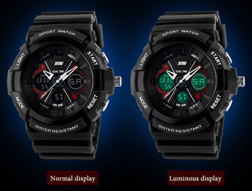 Чоловічий спортивний годинник Skmei 0966 (Чорний) Вінниця - фото 5