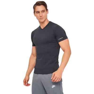 Футболка Kappa T-shirt Mezza Manica Scollo V K1311 Antracite антрацит L (8052394814109) Винница