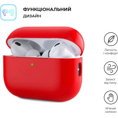 Чохол для навушників Armorstandart Silicone Case для Apple Airpods Pro 2 Red (ARM64541) Вінниця - фото 2